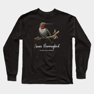 Annas Hummingbird - The Bird Lover Collection Long Sleeve T-Shirt